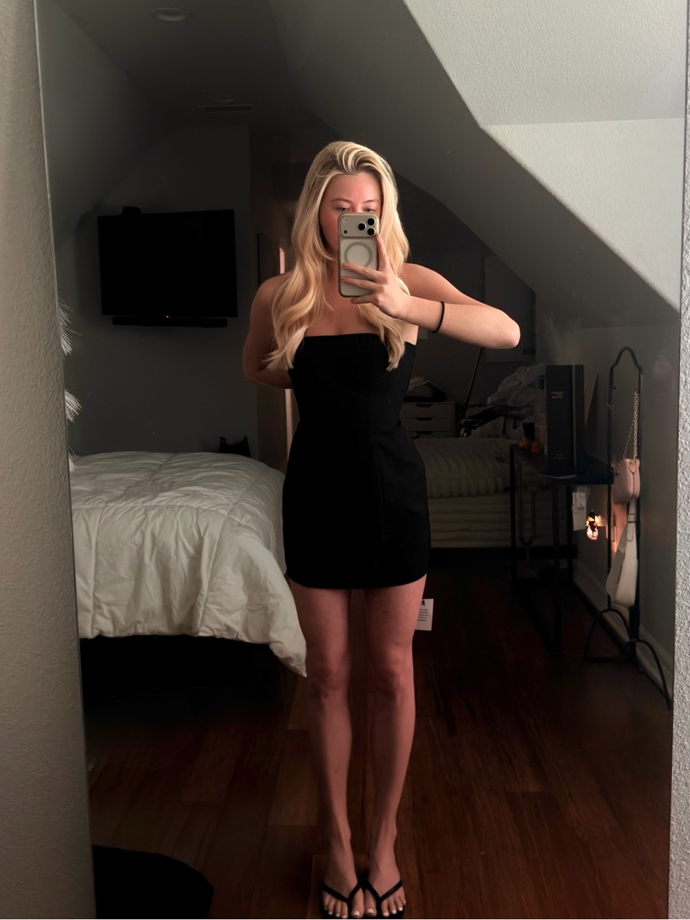REVOLVE - ALL THE WAYS Black Strapless Fit and Flare Mini Dress